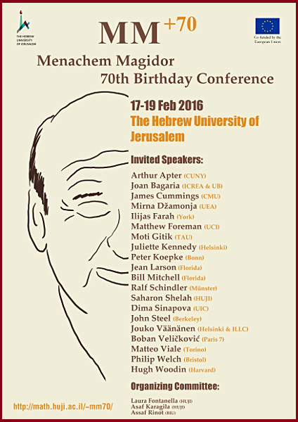 Menacham Magidor Bitrthday Conference